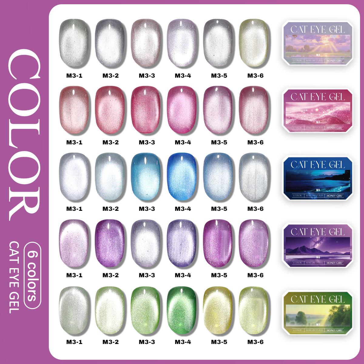 6 Grid Solid Cat Eye Gel Polis - огляд і ціна Photography Design