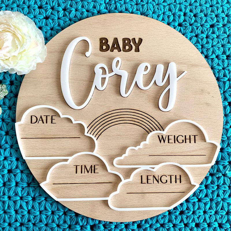 Custom Baby Name Announcement  - огляд і ціна Photography Prompt