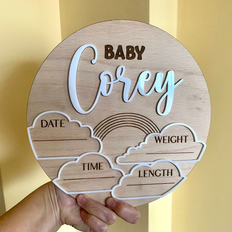 Custom Baby Name Announcement  - огляд і ціна Photography Prompt