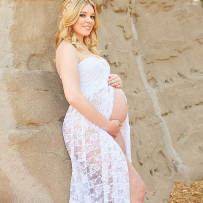 Long Maxi Gown Lace Maternity  - огляд і ціна Photography Club