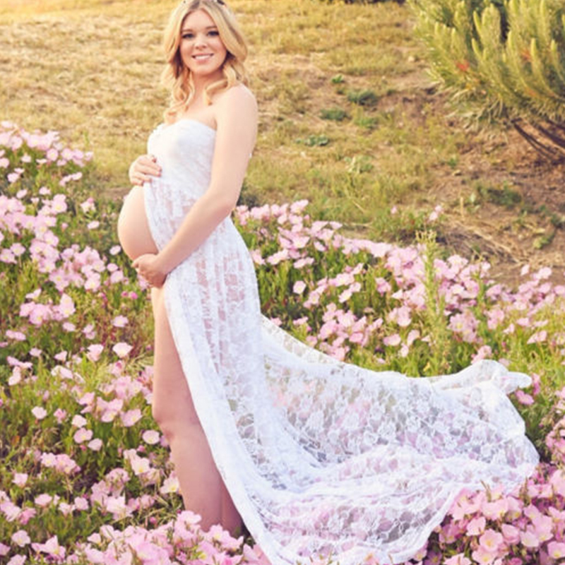 Long Maxi Gown Lace Maternity  - огляд і ціна Photography Club