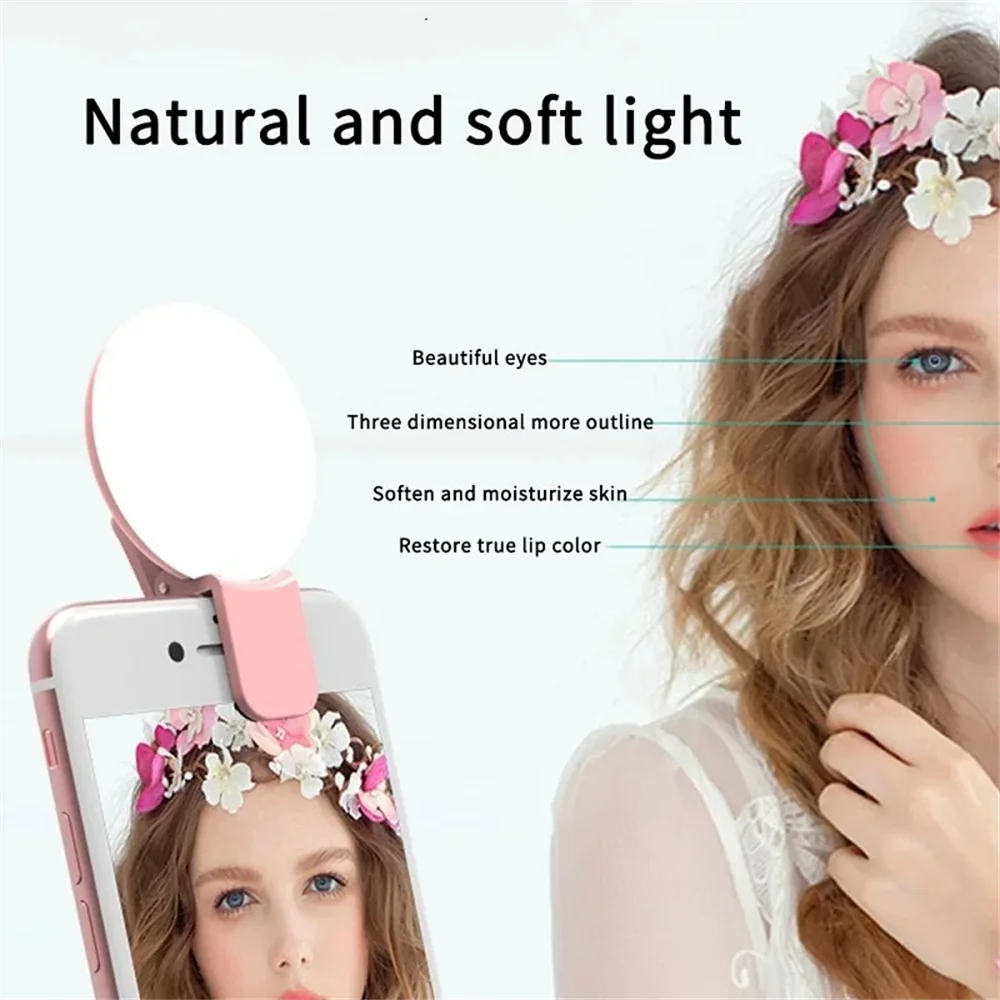 Portable Mini Selfie Ring Ligh - огляд і ціна Photography Videos Free