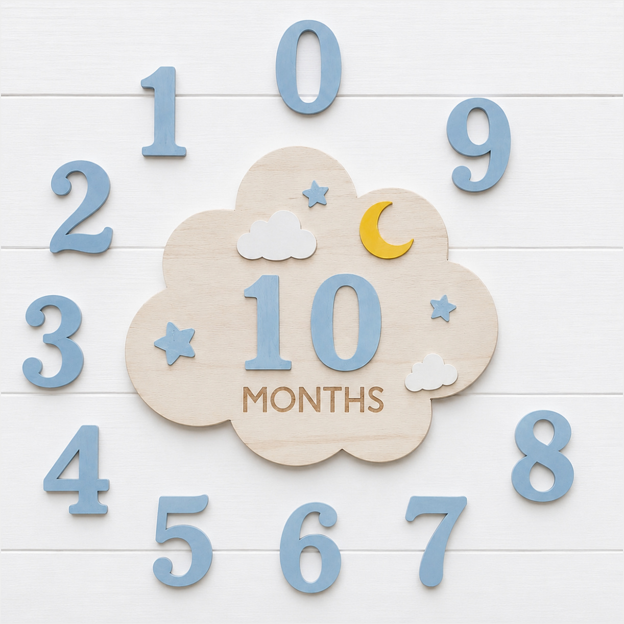 1‑Set Wooden Baby Monthly Mile - огляд і ціна Photography Prompt