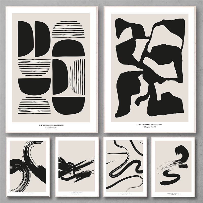 Minimalist Paint Strokes Abstr - огляд і ціна Photography Geometry